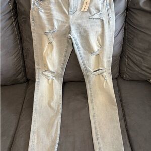 PacSun Light Wash Distressed Skinny Jeans